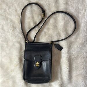 Vintage Coach Murphy Black leather Crossbody bag